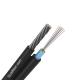 Aerial Figure 8 Fiber Optic Cable With Taken Out Power Element Twisted Steel
