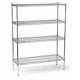 Zinc Steel Commercial Wire Shelving Storage Rack 4 Shelf For Refrigerated Warehouse