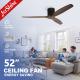 220V 60w Home Decoration Ceiling Fan With Remote Control AC Motor