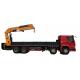 600kN.m knuckle boomed truck-mounted crane 6 sections boom lifting 20ton at 3m