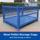 Steel Pallet Storage Cage Work Bin Steel Pallet Wire Mesh Container Storage Cage