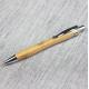 China factory supply wooden pen eco-friendly slim wooden ball pen with metal clip