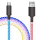 Fast Charging USB To Usb C Charge Cable 3ft Straight For Data Transmission