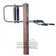 china outdoor park gym equipment  wood outdoor back stretching device