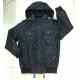568 Men's black pu jacket coat stock