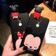 Hot Selling 3d Soft PVC Mickey Minne Silicone Phone Case Phone Cover , Black Color , Best Christmas Gift