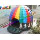 Crazy Disco Dome Commercial Bouncy Castles , Inflatable Music Jumping Castle 5 x 5 Meters