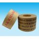 Low noise custom logo printed siliconised kraft paper tapes for cargo bundling