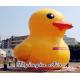 Customized Yellow Cute Inflatable Duck with Blower for Decoration