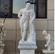 Marble Hercules Sculpture White Stone Naked Male Greek God Heracles Statues Life Size Garden Decoration Spot Goods