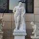 Marble Hercules Sculpture White Stone Naked Male Greek God Heracles Statues Life Size Garden Decoration Spot Goods
