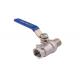 Stainless Steel 2PC Internal Thread Handle Lock Through Water Oil And Gas Ball Valve