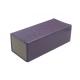 Leather Rhinestone Foldable Glasses Case , Sunglasses Packaging Box Purple Glitter