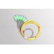 OTOP Fiber Optic Pigtail SC APC 12 Fiber Bundle LZSH PVC 1.5m Length