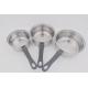 3pcs Cookware pots nonstick cooking pot stainless steel sauce pan