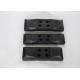 Black Rubber Pads For Steel Tracks 450mm Length Protecting Hard Surfaces