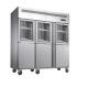 Deep Commercial Upright Freezer 1600L 6 Glass Doors With Plastic Coated Steel Shelf