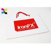 Eco Custom Printed Recycled Paper Bags With Handles / Promotional Paper Carrier Bags