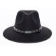 ROSA STUD TRIM FEDORA BLACK