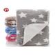 Wholesale Cheap Knit printed coral plush fleece baby blanket  warm  thick double layers