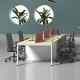 Wooden Office Table Workstation Modular Open Staff Workstations For Coworking Spaces