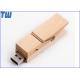 Bulk Wood Clip 8GB USB Thumb Drive Multi-function Custom Branding
