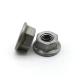 Hot Dip Galvanized 55μ Carbon Steel Flange Nuts Chambering Hex Non Serrated Flange Nuts