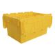 Accetable Tourtop Attached Lid Plastic Container Crate with ISO9001 Certificate