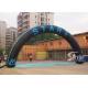 Custom Black and Blue Inflatable Start and Finish Line Arch for Outdoor Activities