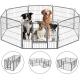 Heavy duty metal dog fence doghouse outdoor play pen for dogs