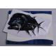 Personalised full color engraving fish individual packing sticker decal printing