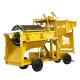 YELLOW COLOR Hopper Feeder Mobile Drum Rotary Trommel Screen Of Gold Sand