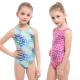 Playful Girls Swimming Suits Printed Conjoined Girls Swimwear Swimming Trains