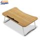 Wood Grain PVC Film Laminated Adjustable Laptop Table Top Stand