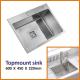 18 Gauge Flush Mount Stainless Steel Kitchen Sink 33x22