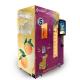 Wifi Coins Bank Notes Payment Orange Juice Vending Machine With Big Glass Window