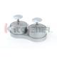 Dual Commercial Hamburger Press , Burger Patty Maker With BBQ Grill Non Sticking Coating