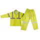 PVC Rainsuit PPE Raincoat Long Plastic Heavy Duty High Visibility Raincoat