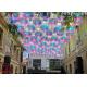 Giant PVC Dazzling Floating Inflatable Colorful Mirror Ball Decorative Inflatable Iridescent Mirror Balls