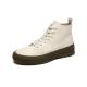 Off White EU 46 Size Anti Odor Mens Leather Casual Boots Fleece Sock