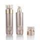 Round Gold Acrylic Cosmetic Airless Pump Bottle 50ml 100ml