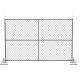 6 foot x 12 foot chain link mesh temporary fencing panels with a 1 3/8 x 16GA and 2-3/8 inch temp fence