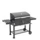 Outdoor Black Iron Steel Trolley Charcoal Grill 167.5*69*108 cm