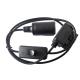 16 Pin Black OBD2 Extension Cable With Switch Male To Cigarette Lighter Female