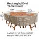 RECTANGLE, PVAL TABLE COVER, LARGE W/UP TO 6 CHAIRS FITS UP TO 108L 85W 23H, SEWING WATERPROOF PE TABLE CHAIR COVER B