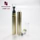 Metalized gold color plastic press airless cosmetic 10ml 5ml pump bottle eye cream