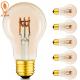 A19 A60 Decorative Outdoor LED Light Bulbs E27 Spiral Filament Bulb Dimmable 4w 6w