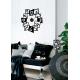 Modern Vinyl Wall Sticker Clock For Home Decoration 10A097