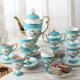8cm dia Ceremonial graceful Blue And White Beautiful Full Tea Sets