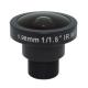1/1.8 1.98mm 12Megapixe M12 Mount 180degree IR Fisheye Lens, 4K2K fisheye lens for IMX226